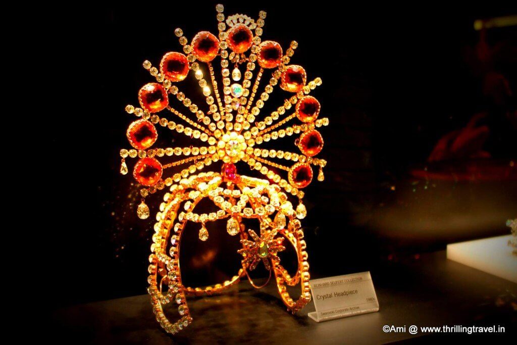Crystal Head Piece at the Swarovski Museum