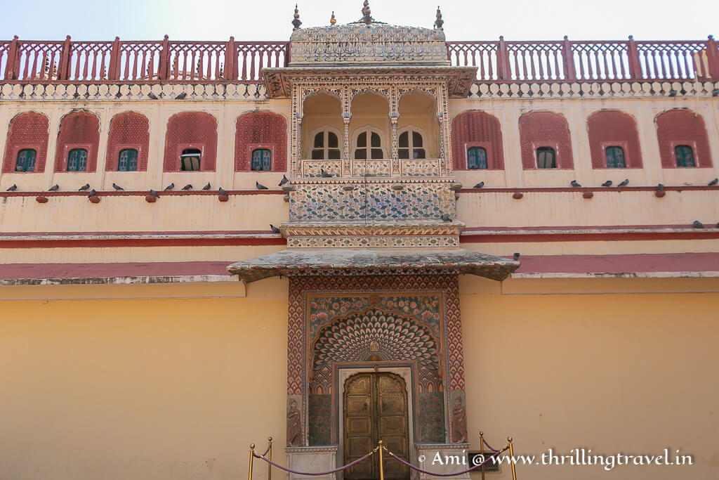 Lotus Gate (Summer Gate) of Pritam Niwas Chowk, Jaipur City Palace
