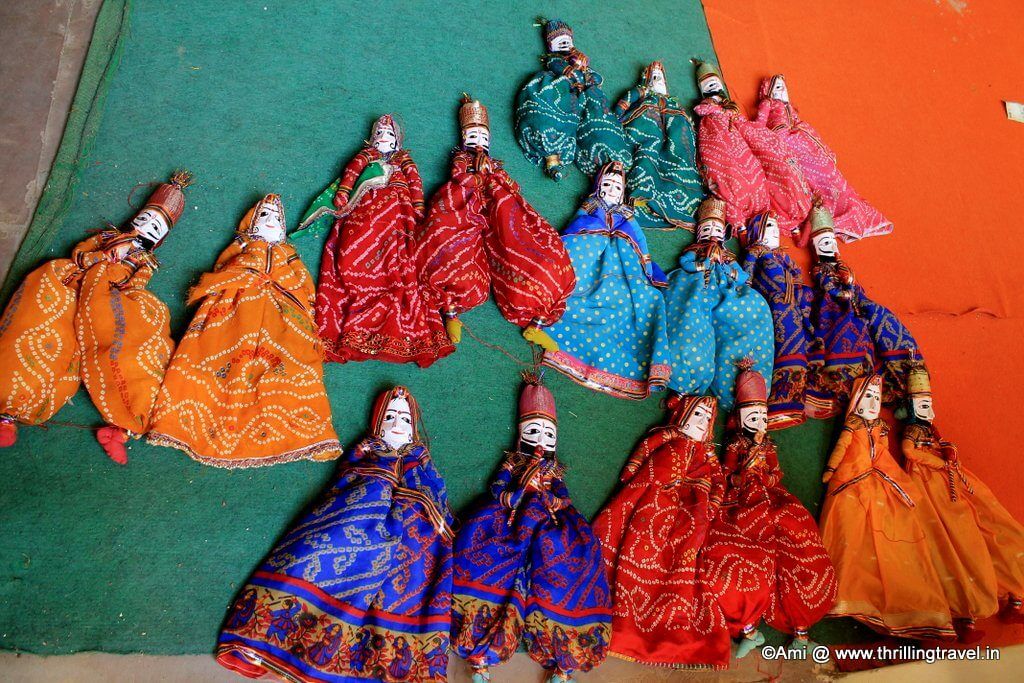Puppets on sale at Lalit Mandir, Jaigarh Fort