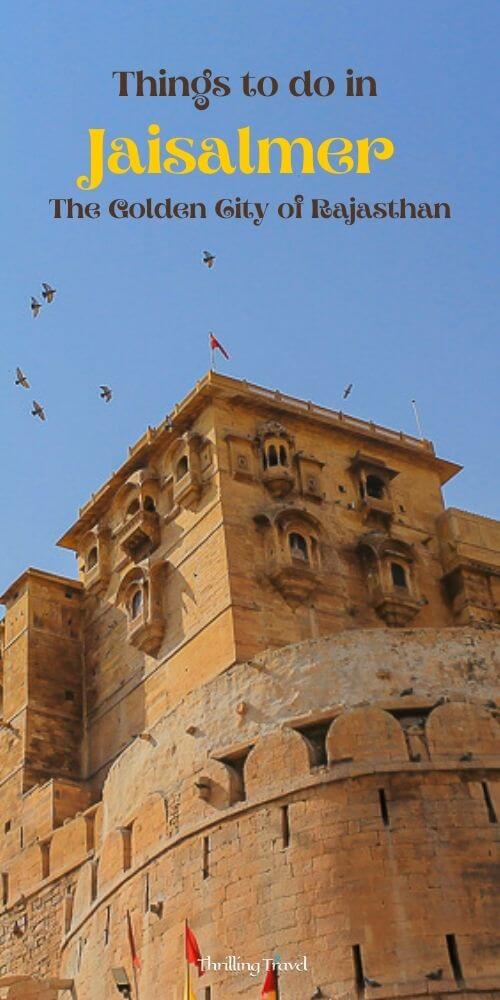 Things to do in Jaisalmer Rajasthan