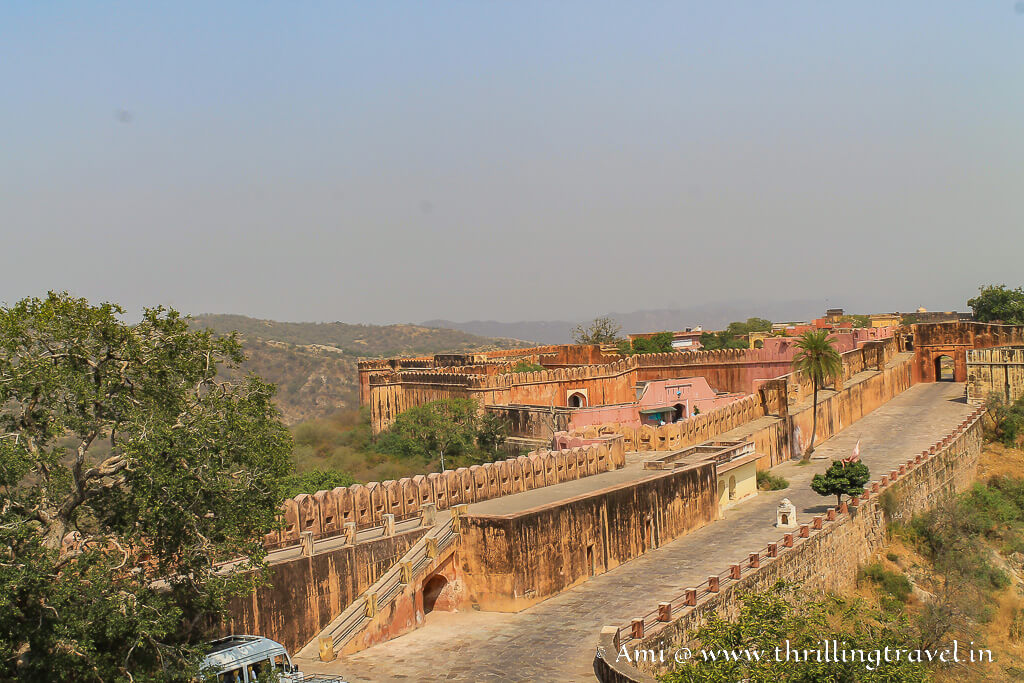 Red walls of Jaigarh Fort