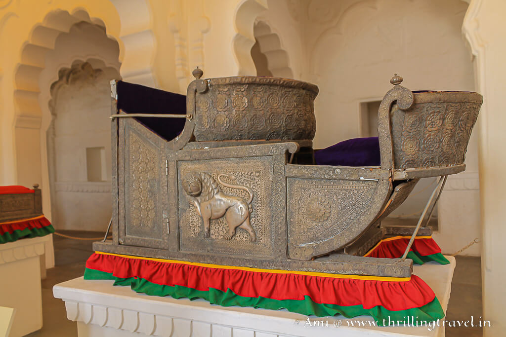 A Silver- Wooden Howdah presented by Emperor Shahjahan to Maharaja Jaswant Singh 