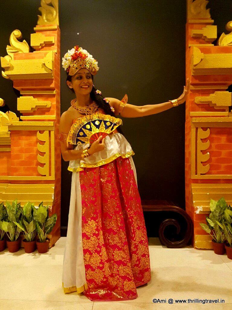 Me blending into the Balinese Culture. Picture courtesy : Rutavi Mehta 