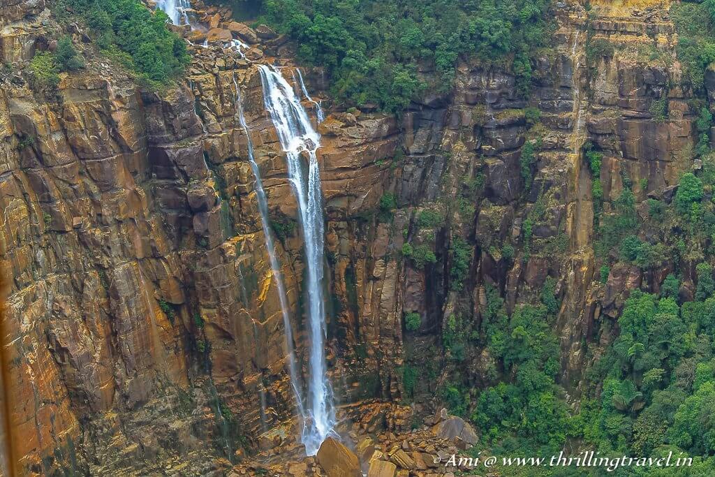 Wah Kaba falls in Sohra, Meghalaya