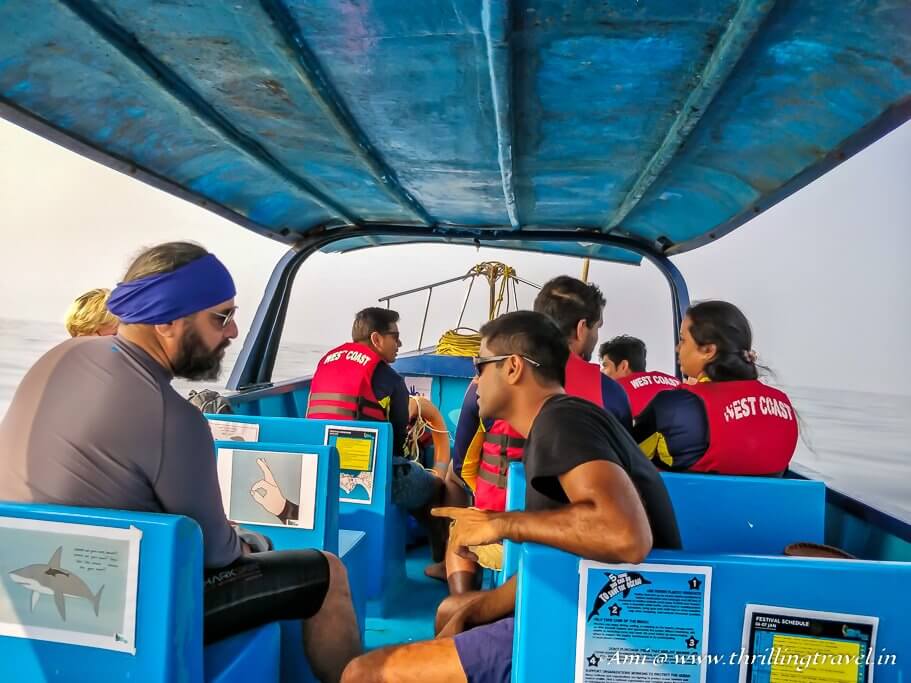 Boat ride to Netrani Island for my PADI Scuba Diving Course