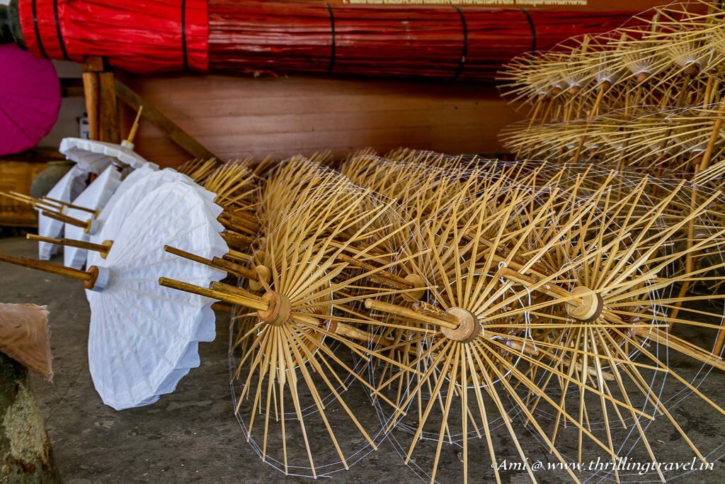 The making of Thai Umbrellas, Chiang Mai