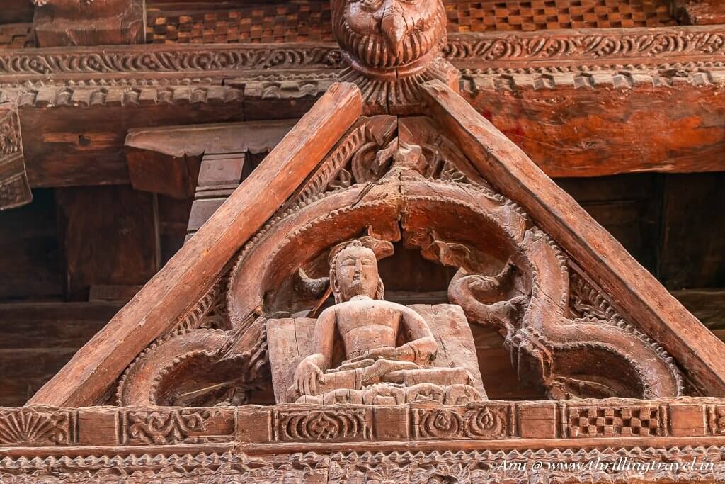 Sculpted Buddha Fresco at Sumtsek, Alchi Monastery