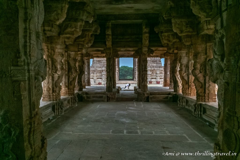 Within the shrine of Madhavaraya Temple