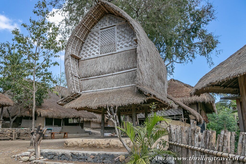 Lumbung -the rice granary of the Sasak Village 