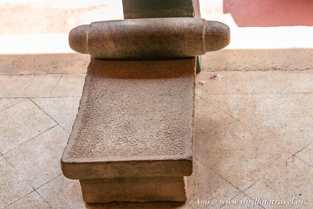 The grinding stone used in a typical Chettinad kitchen