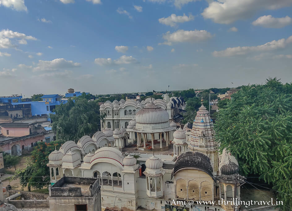 Gher ka mandir as seen from the roof of Morarka Haveli in Nawalgarh Rajasthan