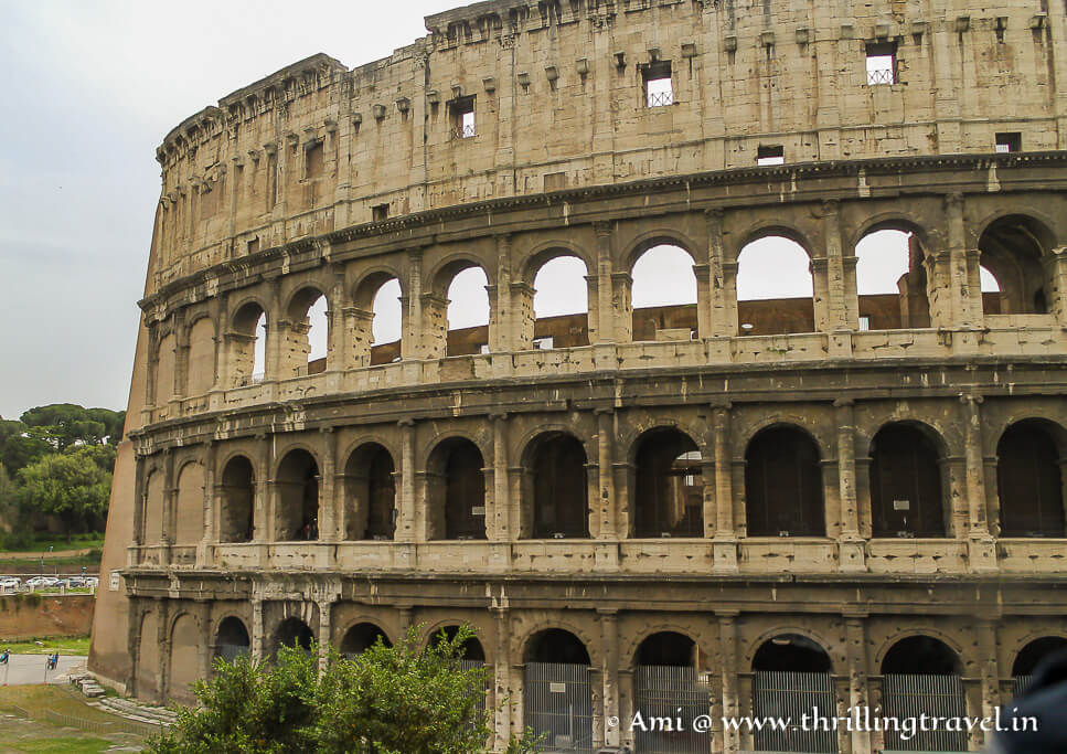 Colosseum - one of the famous landmarks of Rome Italy