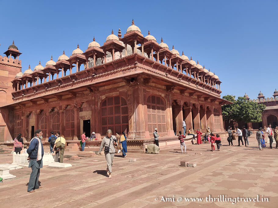 The khanqah of Shaikh Salim Chisti that was rebuilt by Akbar in Fatehpur Sikri