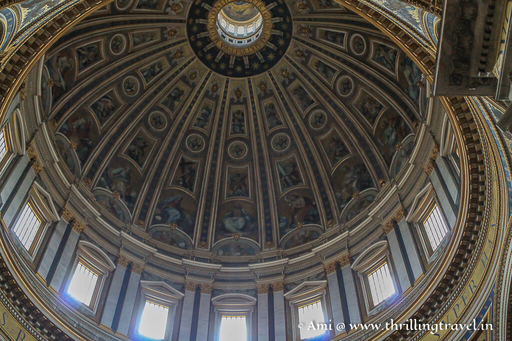 Dome of St. Peter's Basilica - one of the key highlights of visiting the Vatican Cathedral