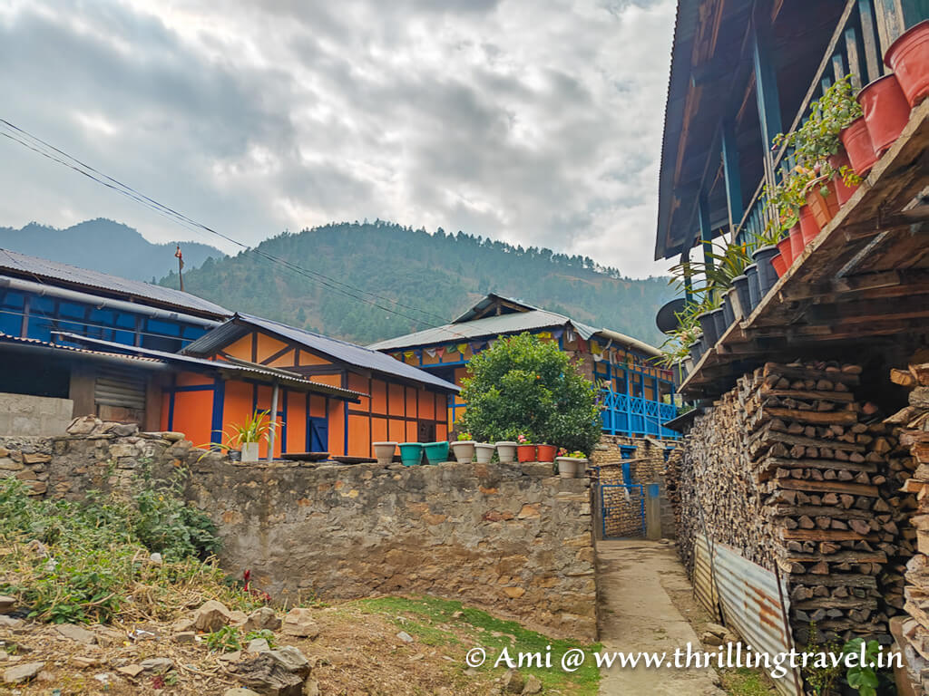 The colorful lanes of Dirang village in the Dzong