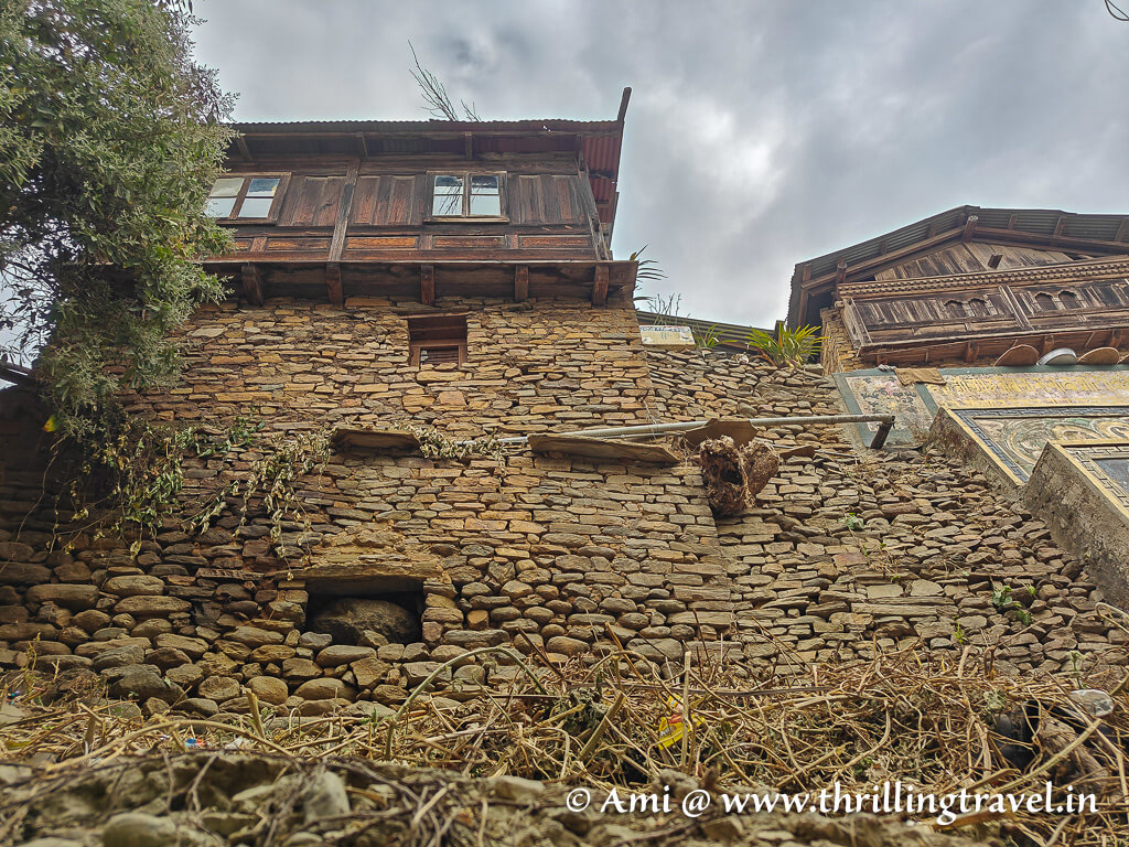 Some of the old buildings inside Dirang Dzong in Arunachal Pradesh