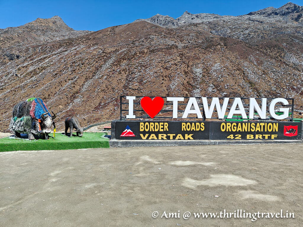 Instagrammable signboards at Sela Pass in Arunachal Pradesh