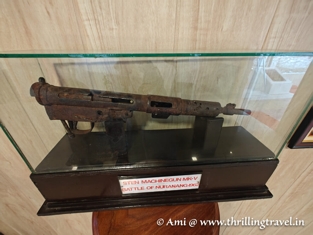Sten gun that belonged to Jaswant Singh Rawat