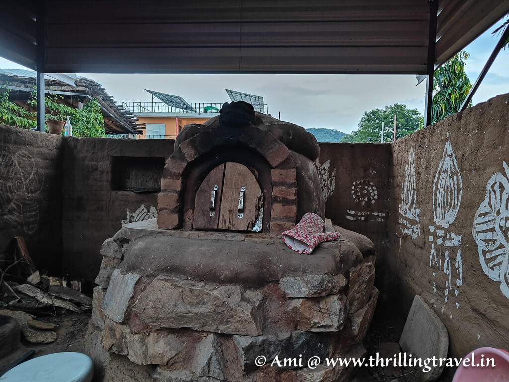 Wood Fire Oven at Aranyavas nature stay in Jaipur