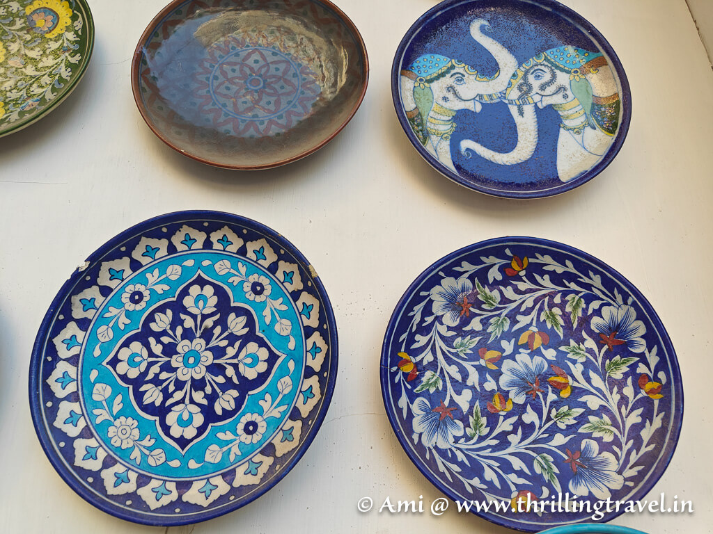 Jaipur Blue Pottery - a well-known heritage craft and one of the many Jaipur Karkhanas that still exist today.