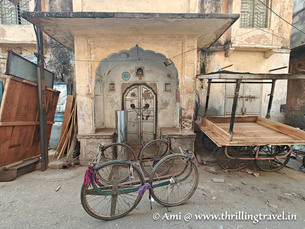 The old Chariot making street of Jaipur - now an abandoned art
