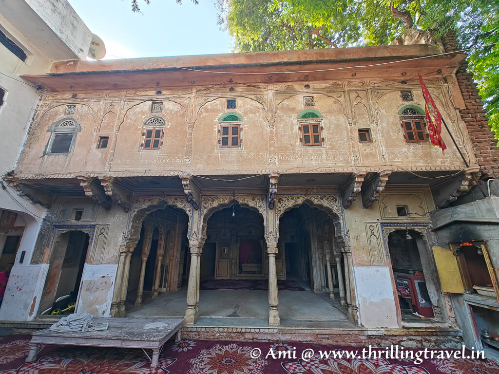 The old Sitaram ji ka mandir - start of my heritage trail of Jaipur old city