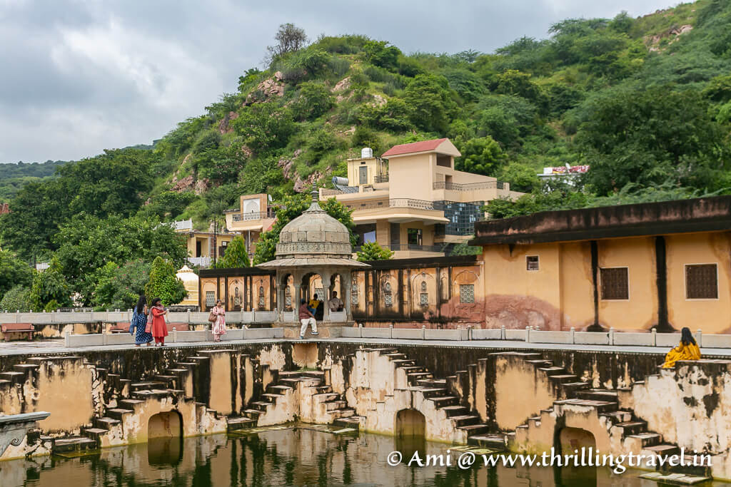 The stepwell of Panna Miyah during monsoons