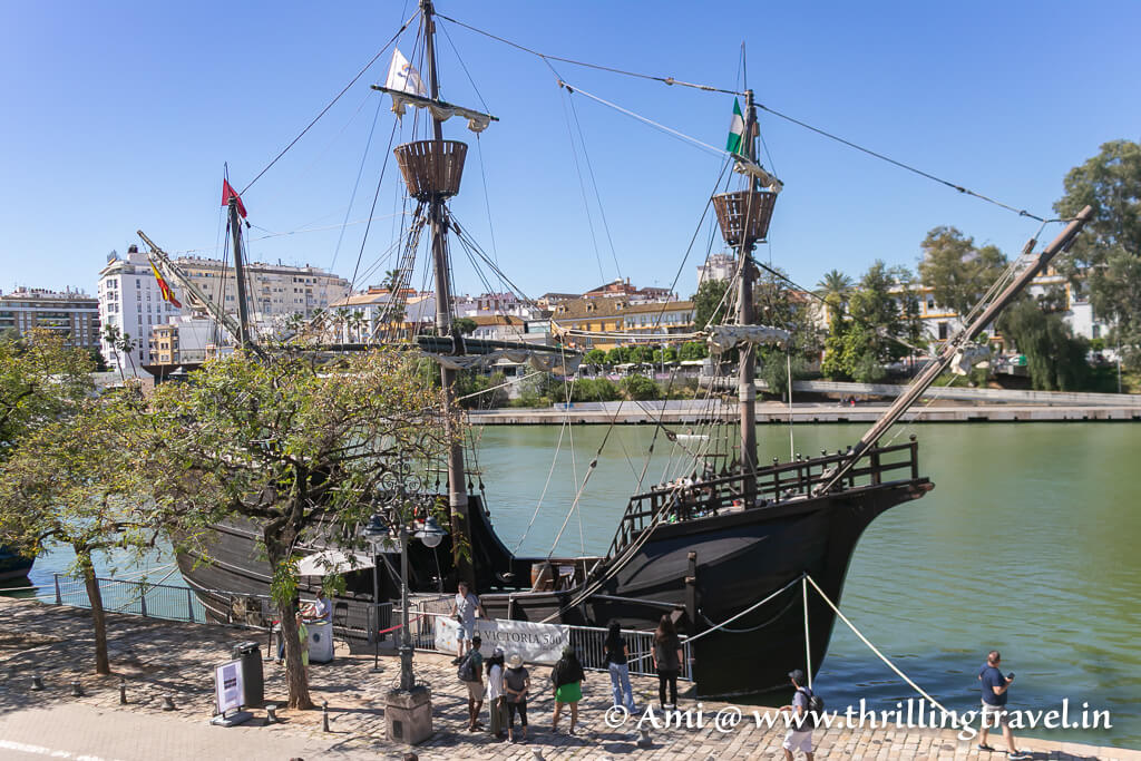 Explore the old ships at Espacio Exploterra - one of the best things to do in Seville with kids
