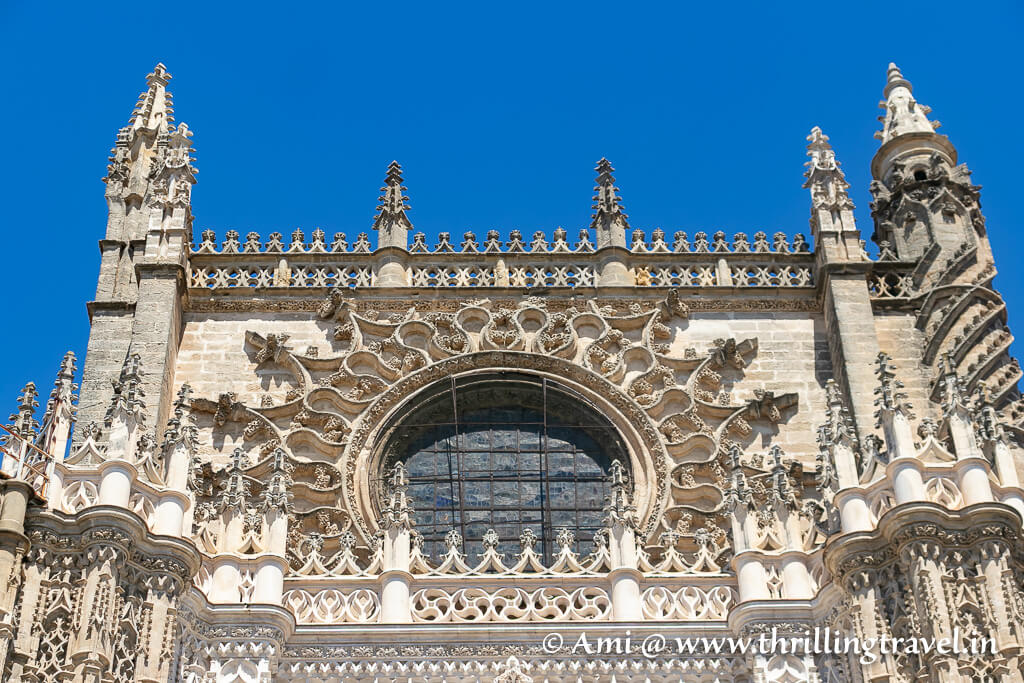 The Seville Cathedral that was built over the mosque after the Christian kings took over