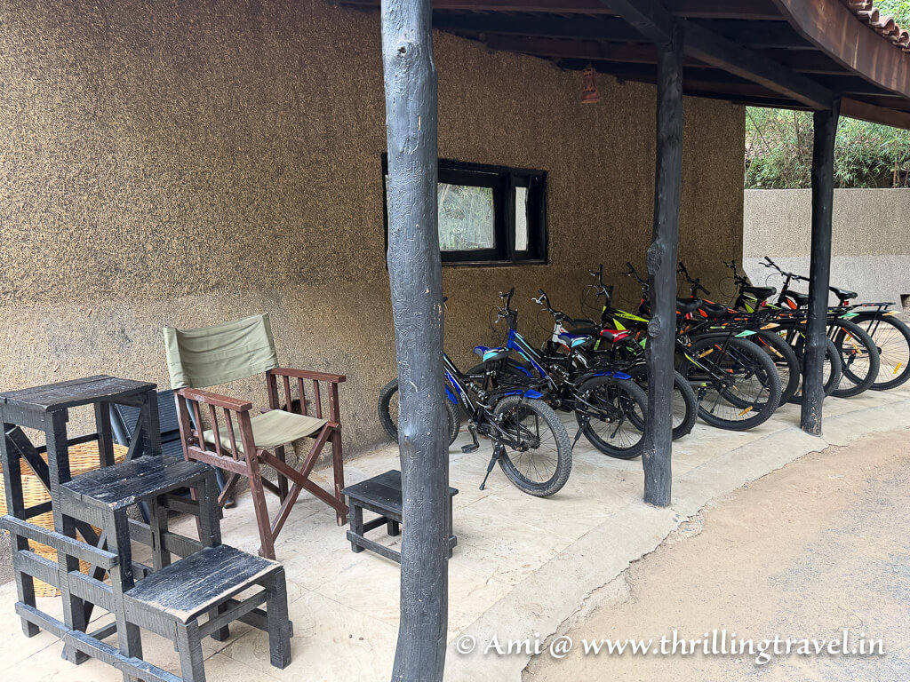 Cycling through the property or the village is one of the many activities that Kings Lodge Bandhavgarh has to offer