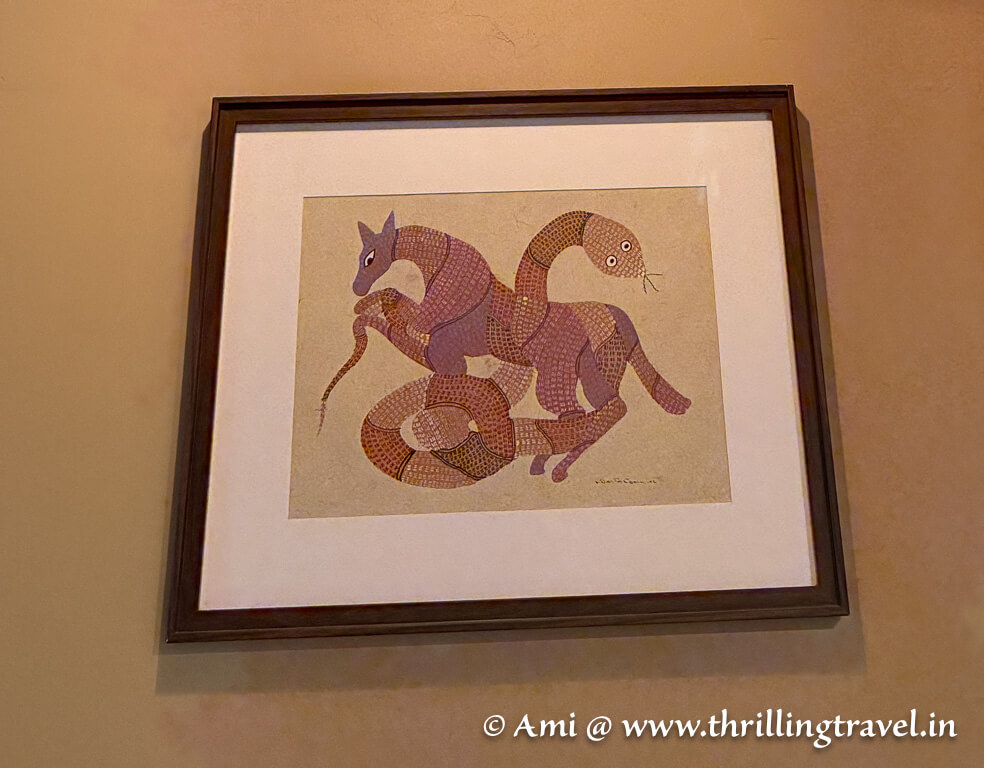 Gond art that you can buy at Rancha village