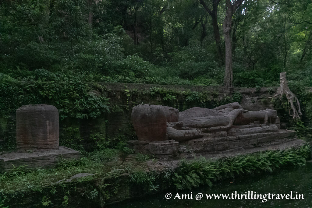 The Shesh Shaiya temple that is deep inside Bandhavgarh National Park - adding the mystic and heritage aura to the safaris here