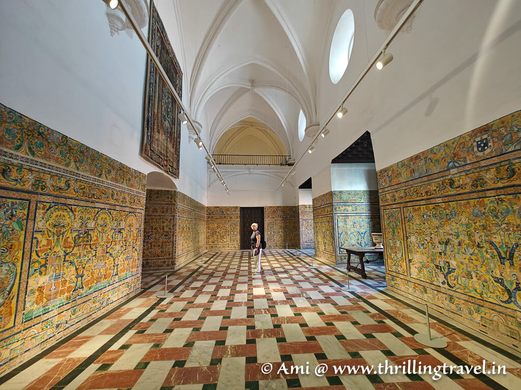 Charles V vault room of Palacio Gotico in Royal Alcazar, Seville