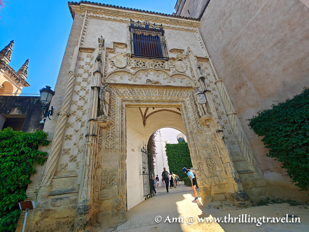 Marchena Gate in the Royal Alcazar complex
