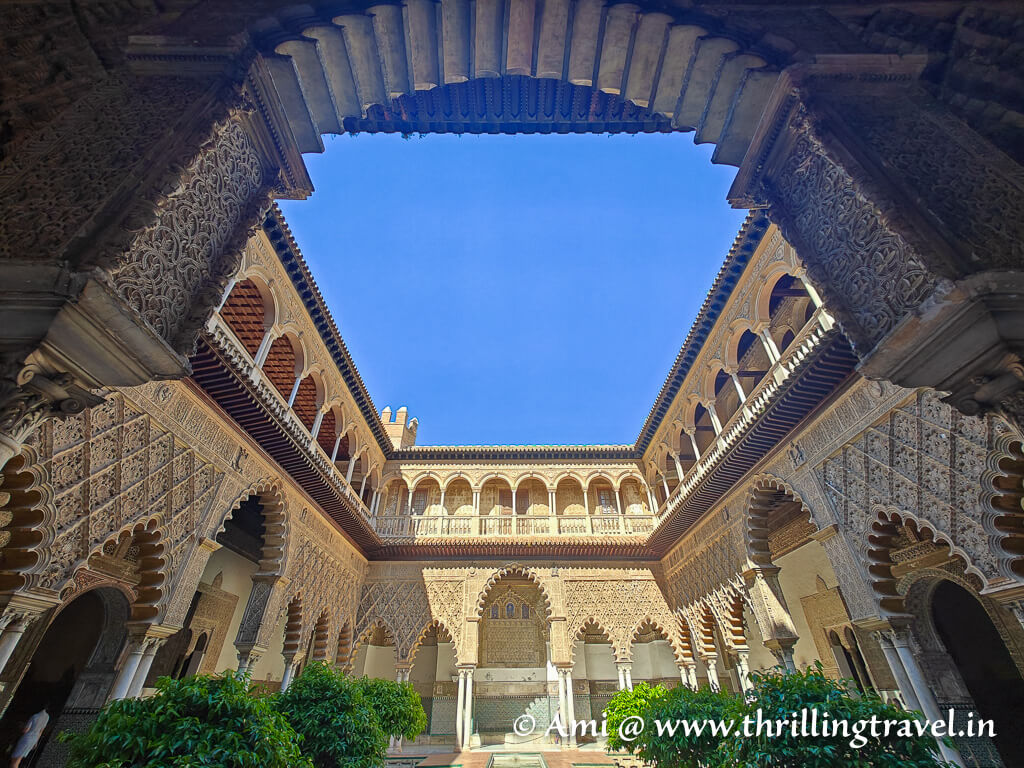 Patio de las Doncellas - a Royal Alcazar GOT location and one of the most picturesque courtyards