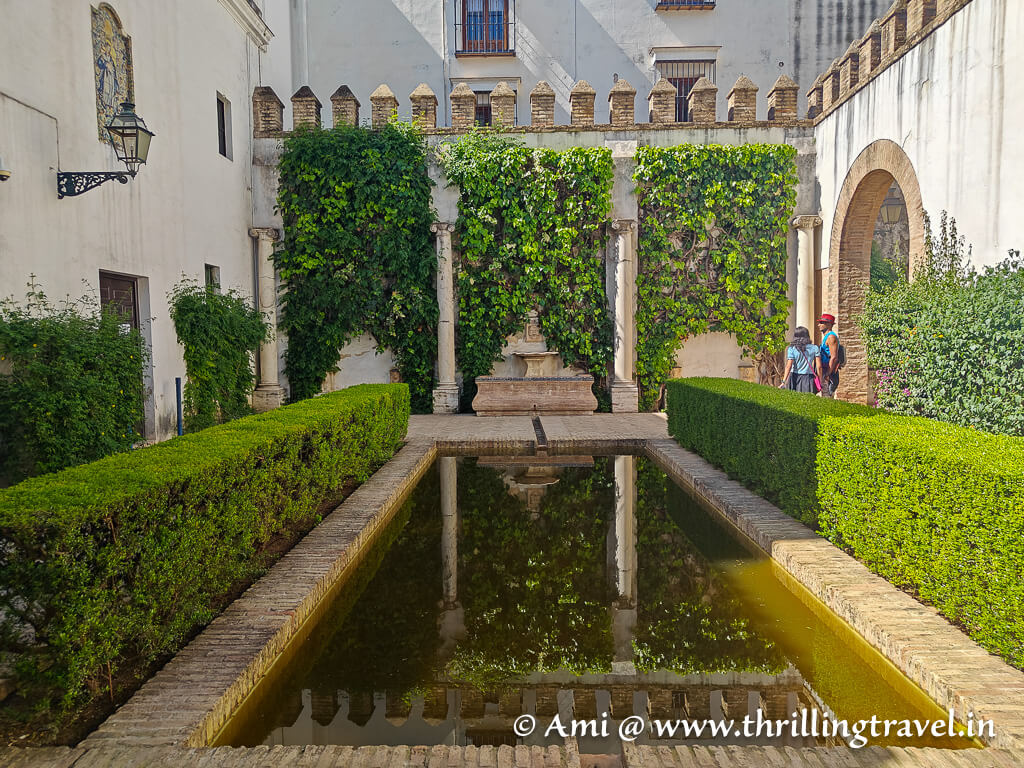 Patio de los Levies - one of the courtyards that you can visit during your Royal Alcazar tour