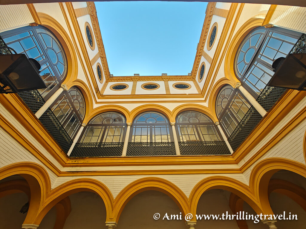 Patio del Almirante - part of the House of Trade inside the Royal Alcazar Seville