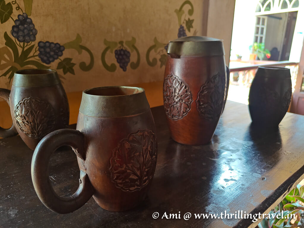 The German beer mugs at Braganza mansion