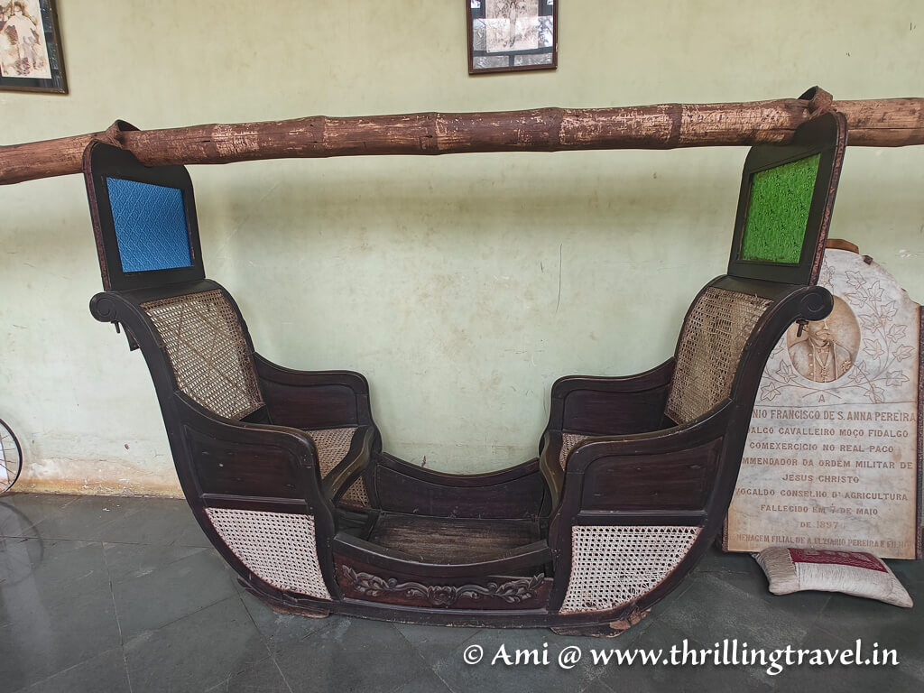One of the palanquins of Braganza family home