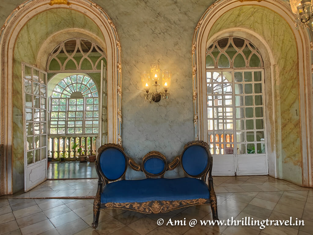 Inside the Braganza house ballroom
