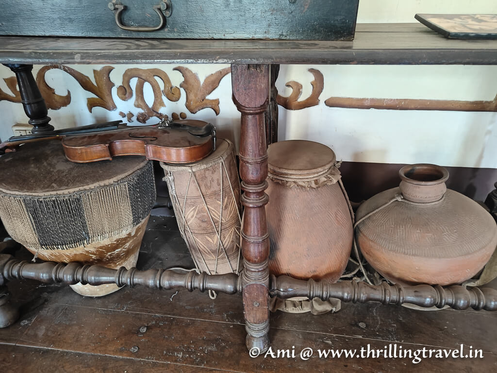 Instruments used in the Mussoll Khell dance